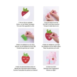 Diamond painting - DIY set van 10 sleutelhangers