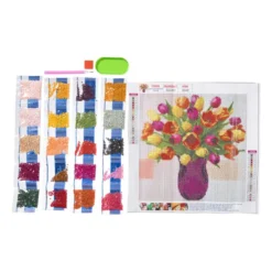 Diamond painting tulpen - 30x30 cm