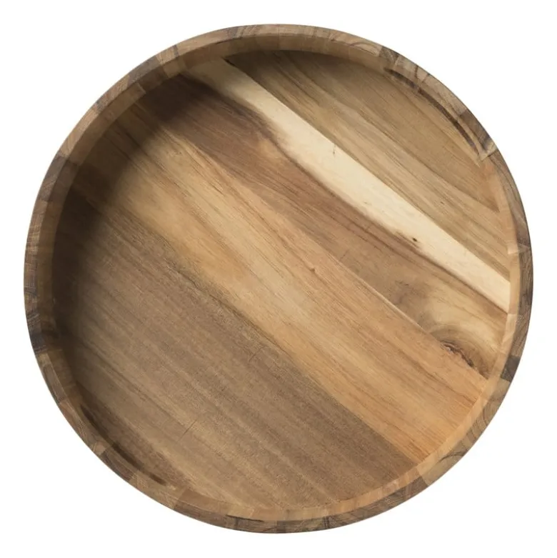 Dienblad acacia - naturel - ø30 cm
