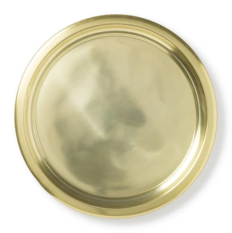 Dienblad goud - aluminium - ø38 cm