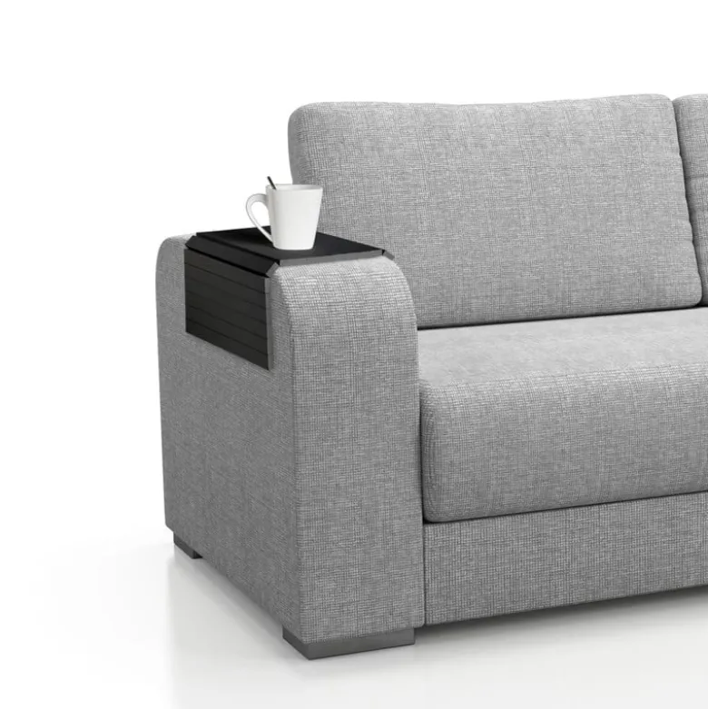 Dienblad sofa - zwart - 44,5x24x0,9 cm