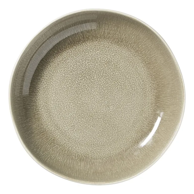 Diep bord fuji - beige - ø22x4 cm