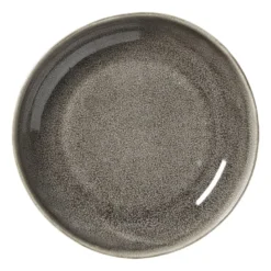 Diep bord fuji - bruin - ø22x4 cm