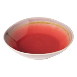 Diep bord Roots - rood/paars - ø20x5.4 cm