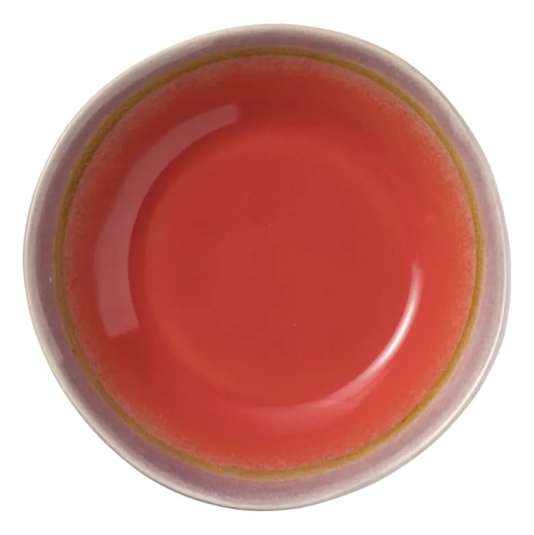 Diep bord Roots - rood/paars - ø20x5.4 cm