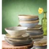 Diep bord Toscane - blauw - 19 cm