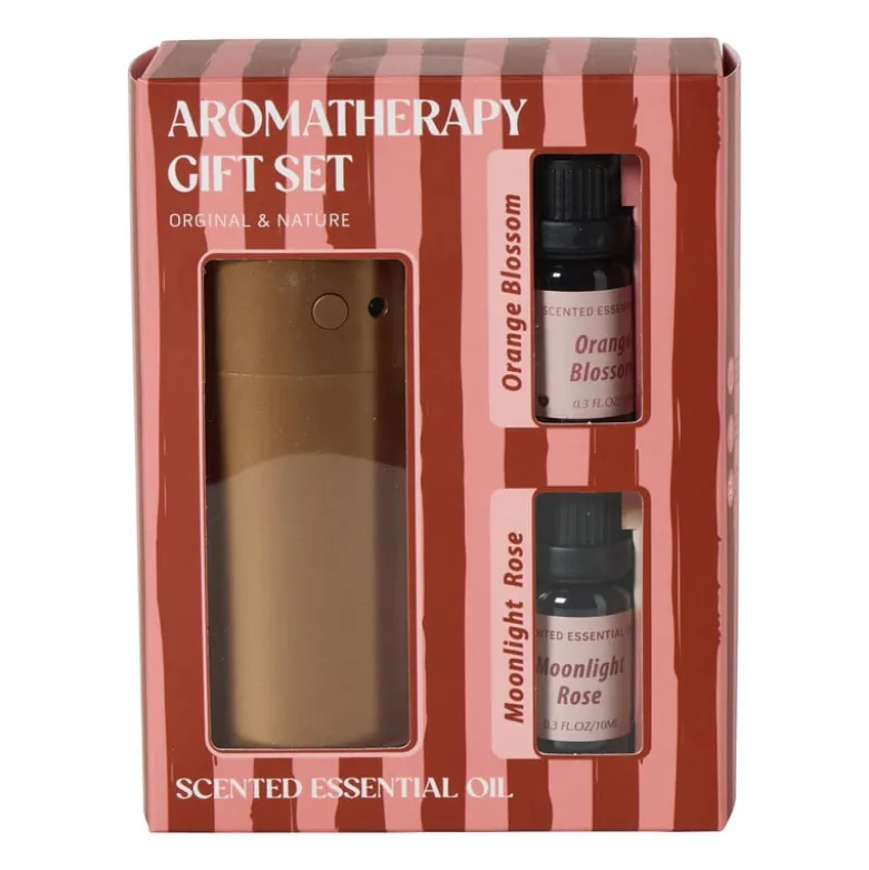 Diffuser giftset met twee vullingen - goudkleurig