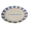 Dinerbord - blauw - ø25.5x3.5 cm - Happy at Home by Sanny