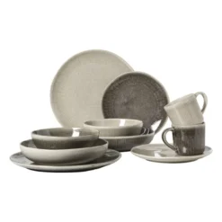 Dinerbord fuji - bruin - ø27.5x2.4 cm