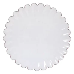 Dinerbord geschulpt - roze - ø28x2.5 cm