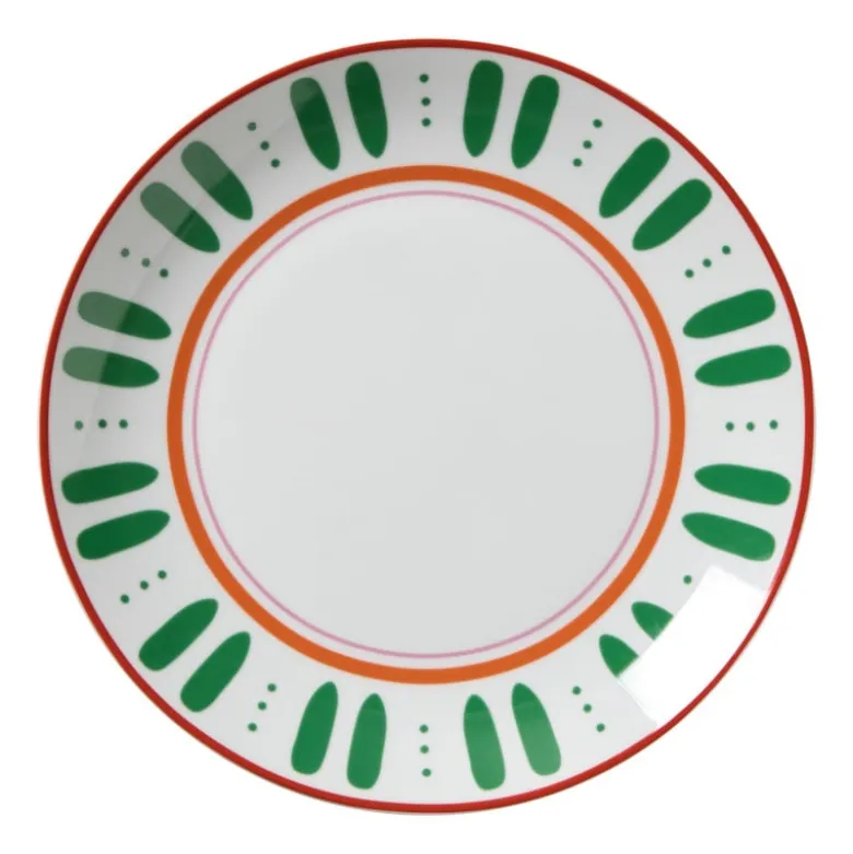 Dinerbord holly jolly - groen - ø26.8x2.8 cm