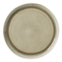 Dinerbord kaori - wit/bruin - ø27x3 cm
