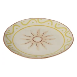 Dinerbord luna - beige/roze/geel - ø25x3 cm