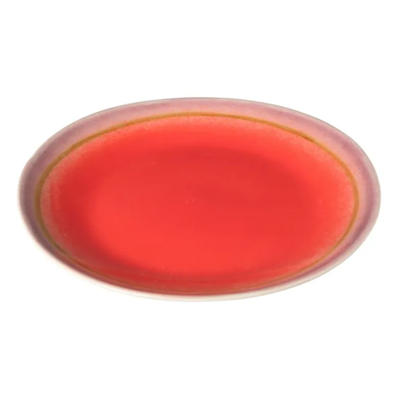 Dinerbord Roots - rood/paars - ø27.5x3 cm