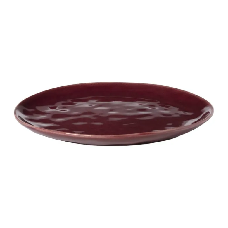 Dinerbord Toscane - bordeauxrood - ø28 cm