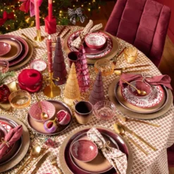 Dinerbord Toscane - bordeauxrood - ø28 cm