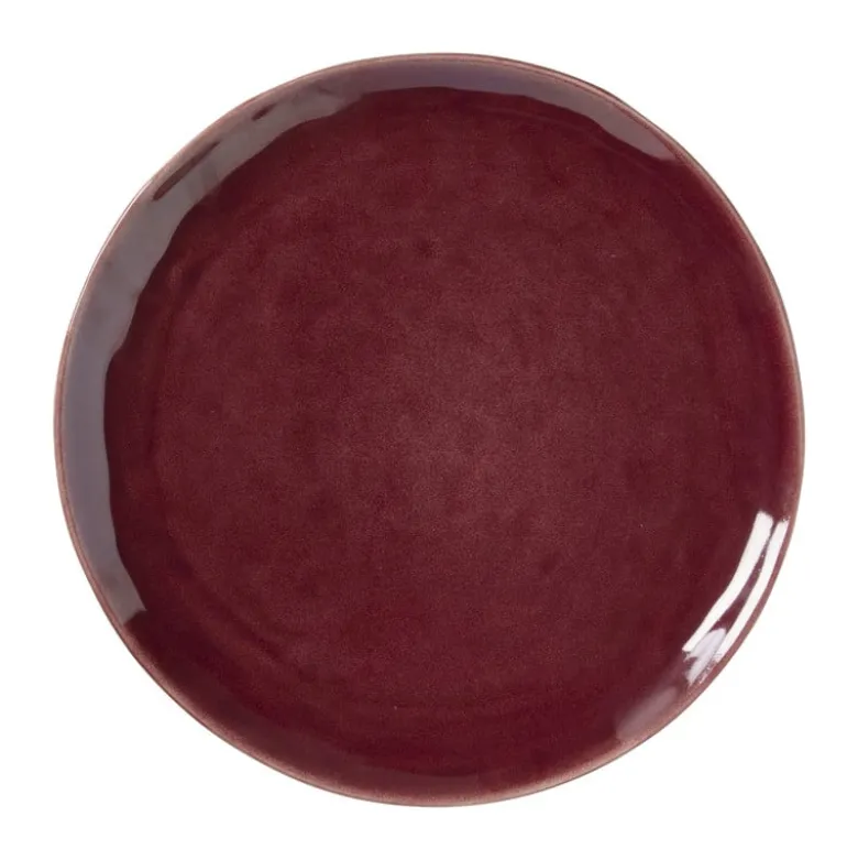 Dinerbord Toscane - bordeauxrood - ø28 cm