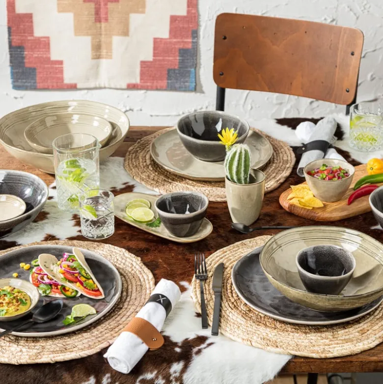 Dinerbord Toscane - grijs - 28 cm