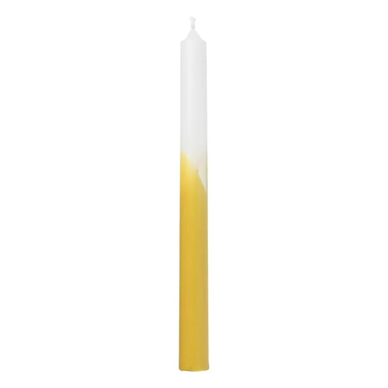 Dinerkaars dip dye - okergeel - ⌀2x25 cm