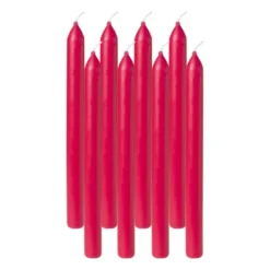 Dinerkaarsen Bolsius box rood - set van 8 - ø2x23 cm