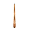 Dinerkaars metallic twist - koperkleurig - ø2x25 cm