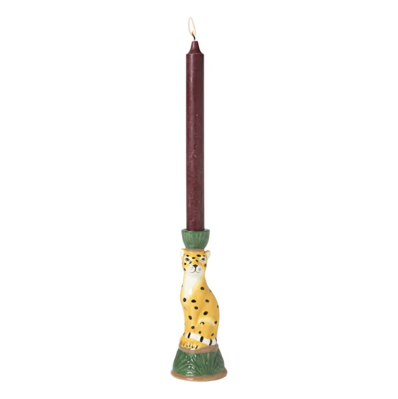Dinerkaars rustiek - bordeaux rood - ø2x24 cm