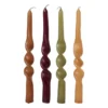 Dinerkaars twist - groen - set van 4