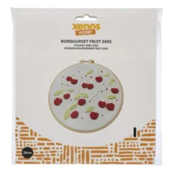 DIY borduursetje fruit - diverse varianten