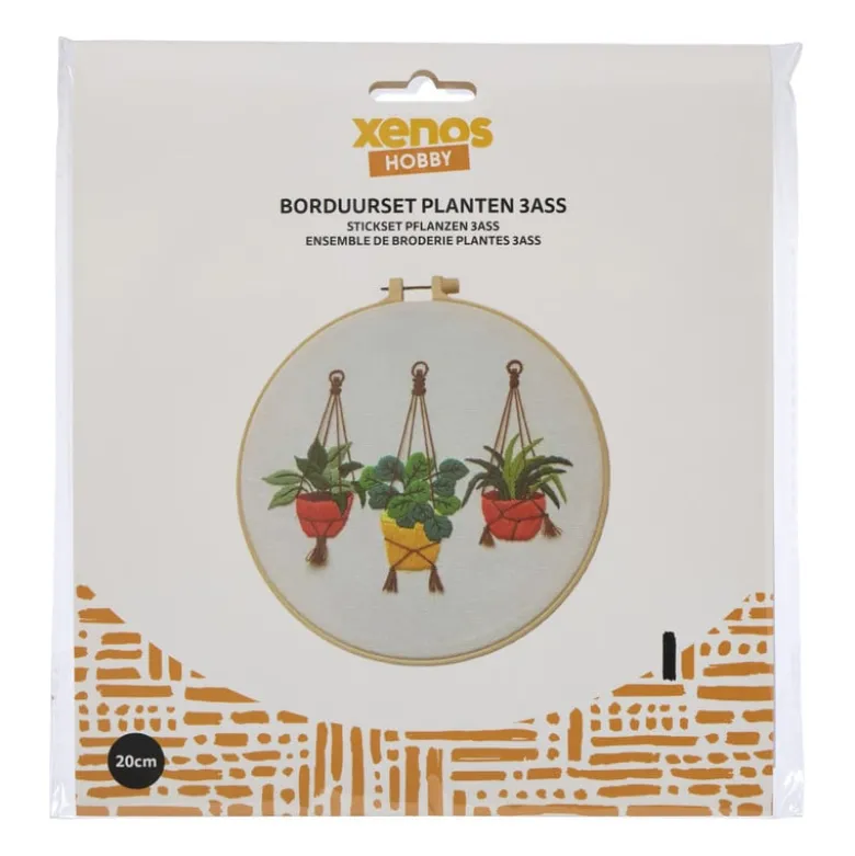 DIY borduursetje planten - diverse varianten