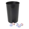 Dobbelstenen met beker - set van 6