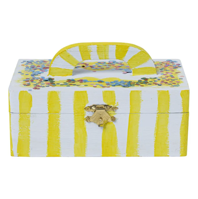 Doosje met handvat - rechthoekig - 10x15x6 cm