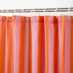 Douchegordijn - roze/oranje - 180x200 cm