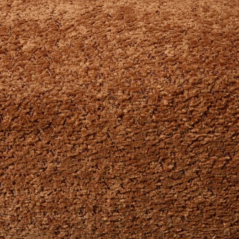 Draaifauteuil bouclé - bruin - 74x68x66 cm