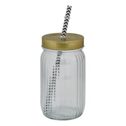 Drinkbeker met rietje - 450 ml