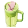 Drinkbeker met rietje Titan - groen - 1 liter