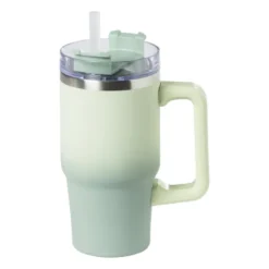 Drinkbeker thermo met draaideksel - groen - 600 ml