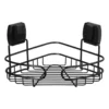 Easy lock doucherekje hoek - zwart - 21.5x21.5x10 cm