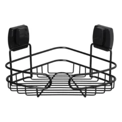 Easy lock doucherekje hoek - zwart - 21.5x21.5x10 cm