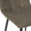 Eetkamerstoel chenille - bruin - 90x53.5x44.5 cm