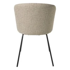 Eetkamerstoel Irene - bruin/zwart - 77x56.5x51 cm