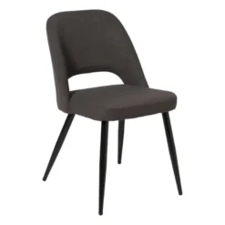 Eetkamerstoel Leonardo - grijs - 82.5x61.5x48.5 cm