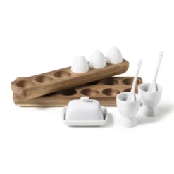 Eiertray hout - voor 12 eieren