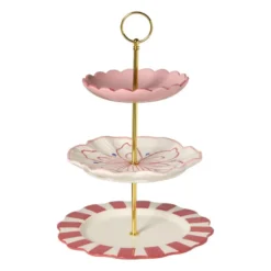 Etagère bloem - 3-laags - 34.5 cm