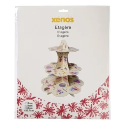 Etagère papier 3-laags - multikleur - 32 cm