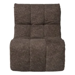 Fauteuil chenille chunk - donkerbruin - 87x72x66 cm