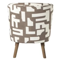 Fauteuil japandi - beige - 69x66x56 cm