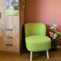 Fauteuil Sita - groen - 69x56x66 cm