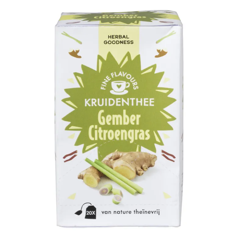 Fine flavours kruidenthee - gember citroengras - 20 zakjes