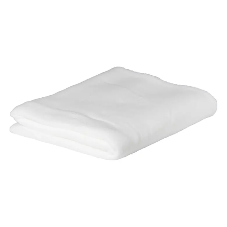Fleece deken - wit - 160x130 cm