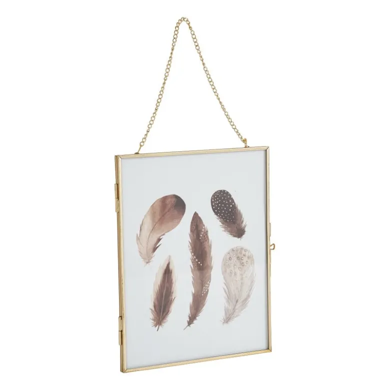 Fotokader aan ketting - goud - 18x23 cm